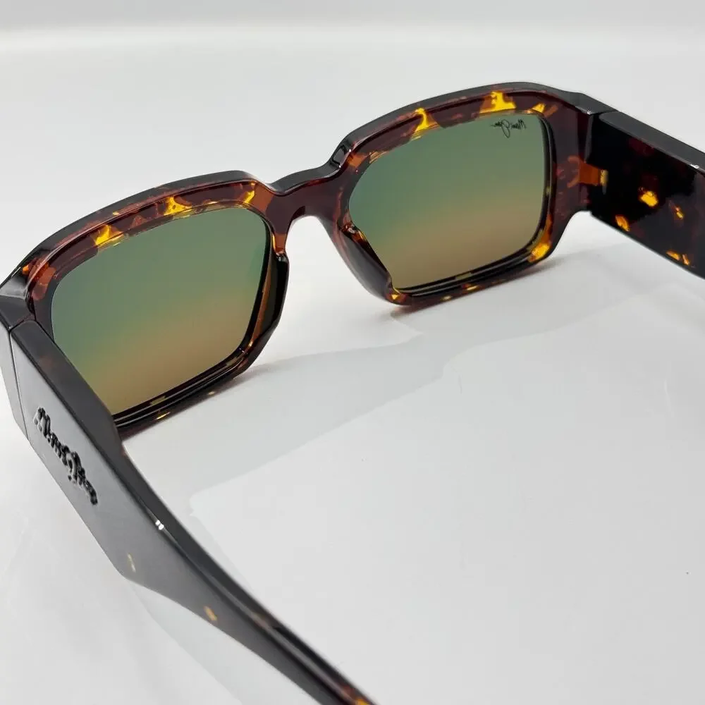 Maui Jim Sunglasses Kupale MP-RM MJ639 10 Dark Havana Rectangle Polarized 55mm